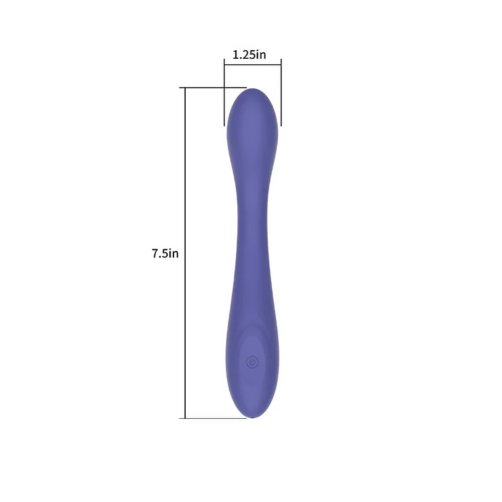 Spectrum Essentials Rechargeable Silicone G-Spot Vibrator Purple