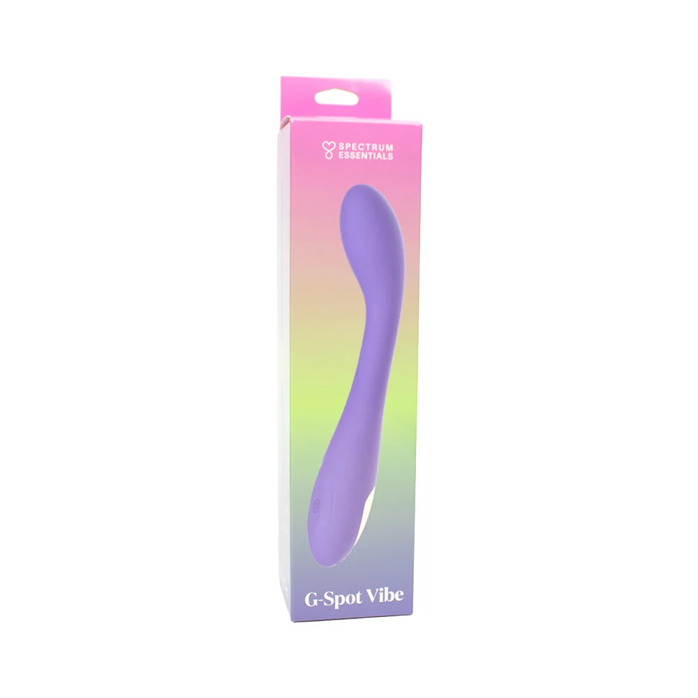 Spectrum Essentials Rechargeable Silicone G-Spot Vibrator Purple