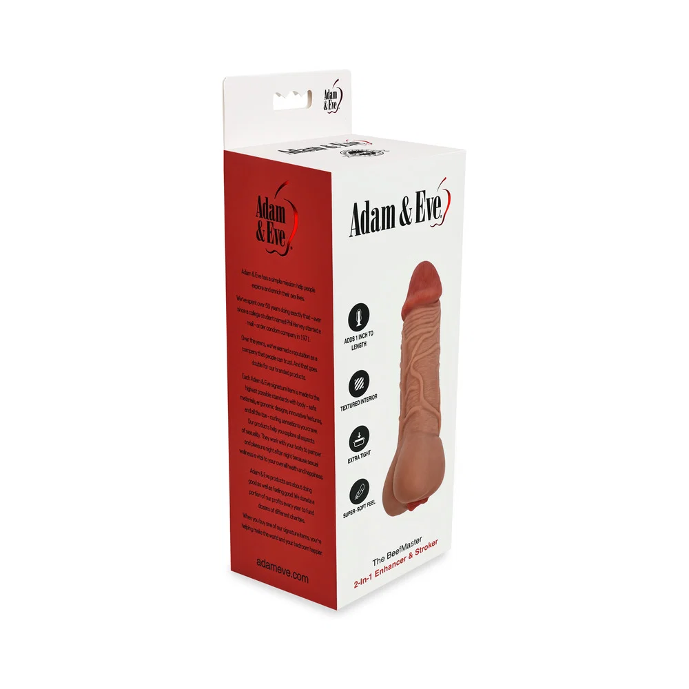Adam & Eve The Beefmaster 2-in-1 Enhancer/Stroker