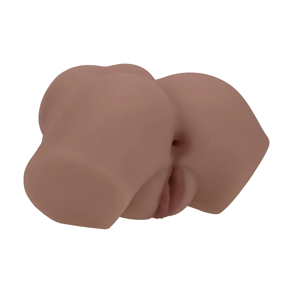 Xkin Bodyforms Eve Rhodes Dual Entry Vibrating Masturbator Brown