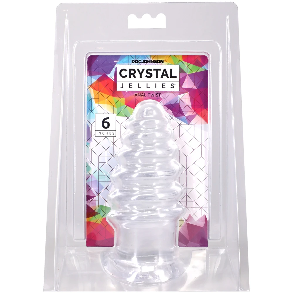 Crystal Jellies Anal Twist 6 Inch Clear