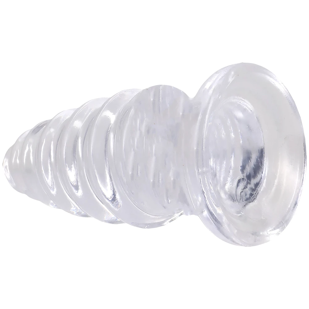 Crystal Jellies Anal Twist 6 Inch Clear