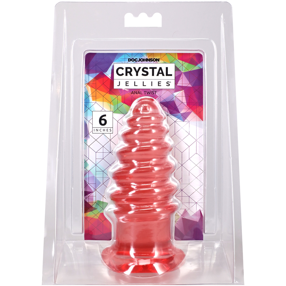 Crystal Jellies Anal Twist 6 Inch Pink