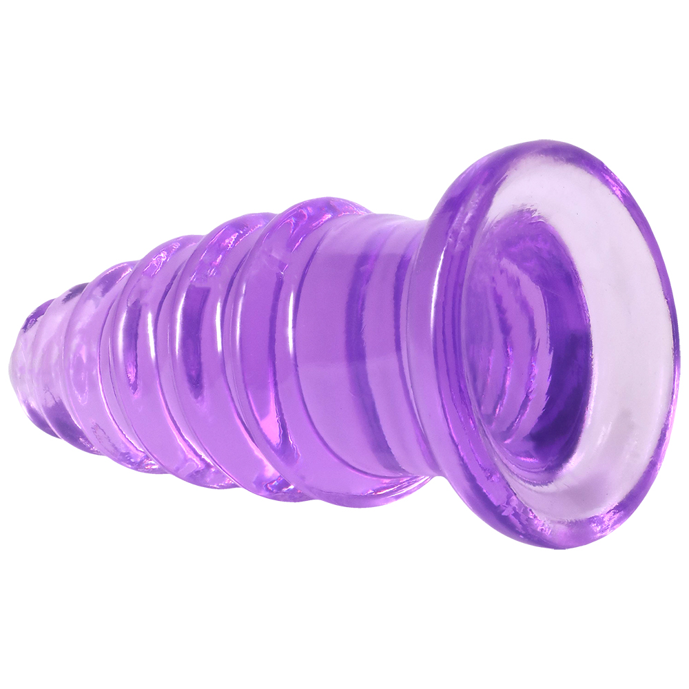 Crystal Jellies Anal Twist 6 Inch Purple