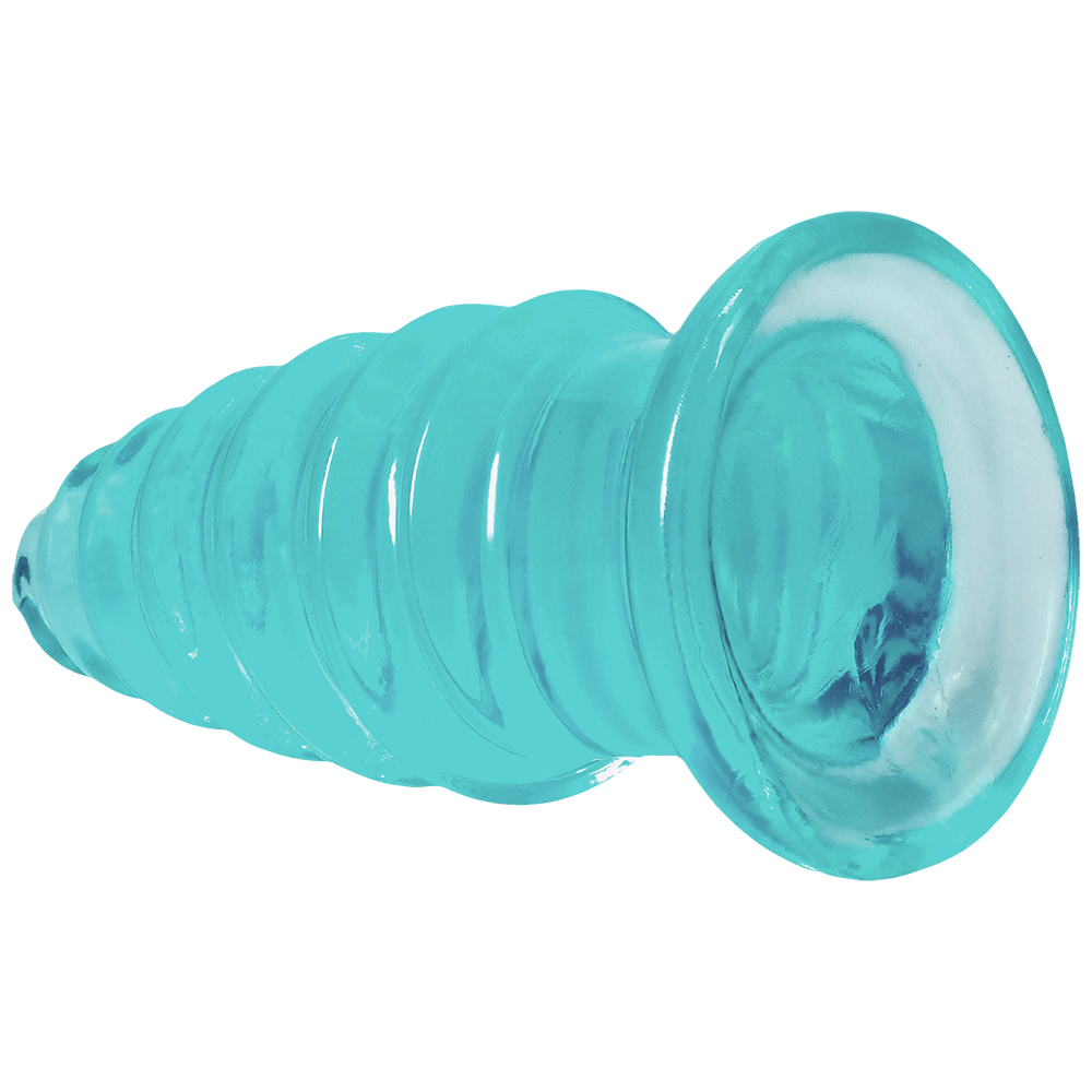 Crystal Jellies Anal Twist 6 Inch Teal