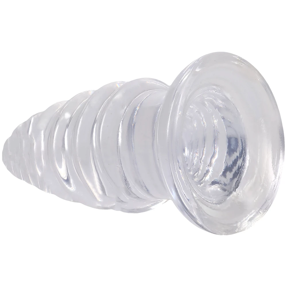 Crystal Jellies Anal Twist 7 Inch Clear