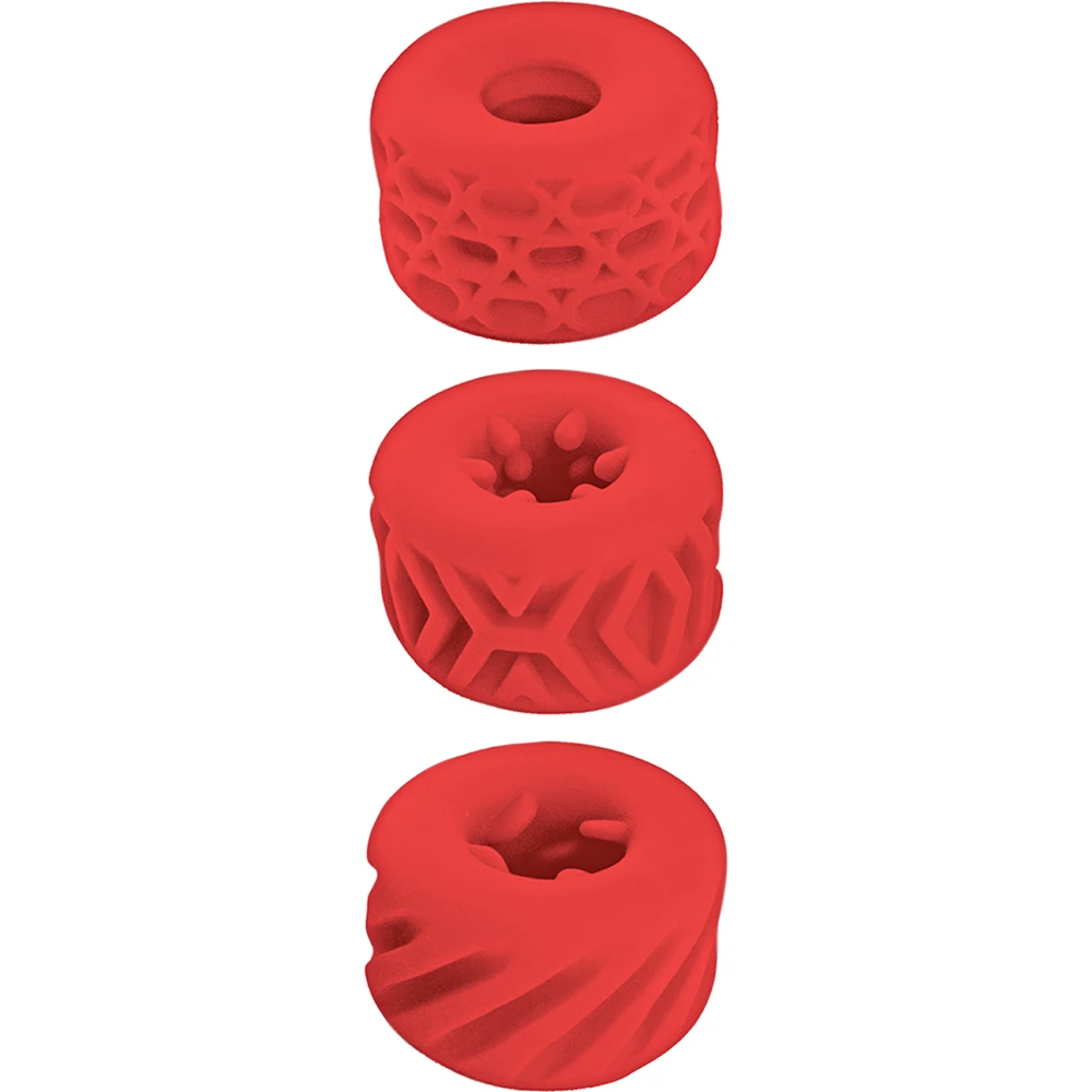 Super Stretchy Stroker Rings Red
