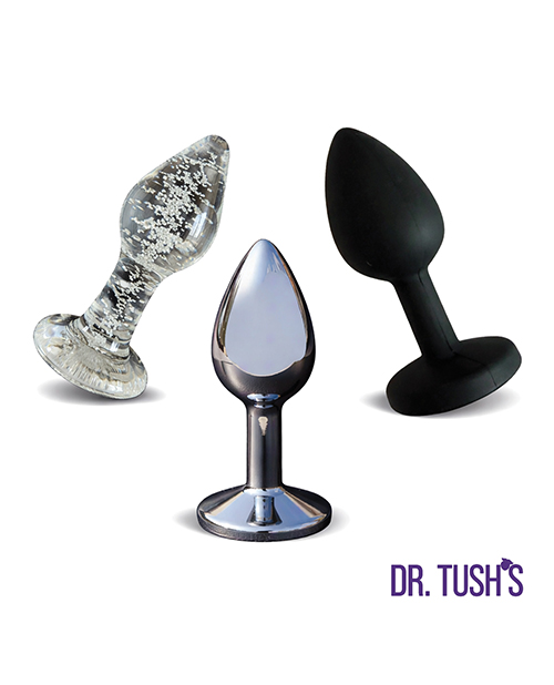 Dr. Tush's First Step Collection Anal Plug Set - Glass