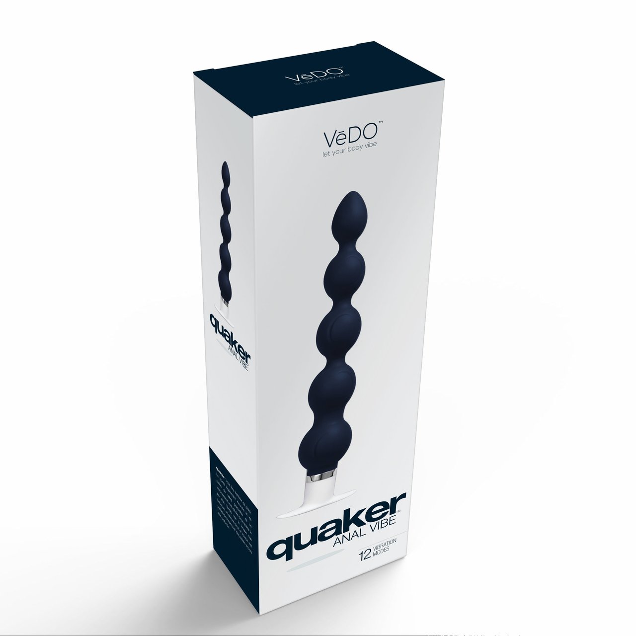 VeDO Quaker Anal Beads Vibrator - Just Black
