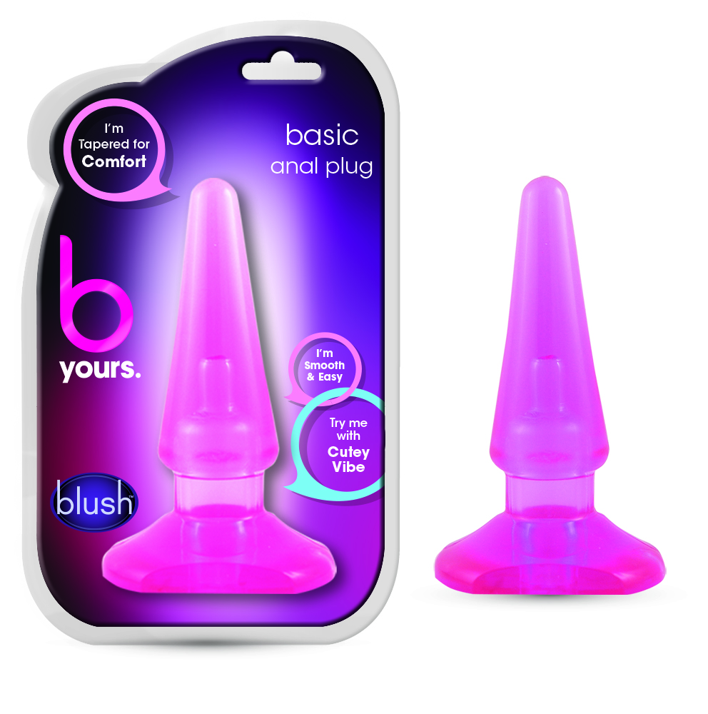 Blush Basic Anal Butt Plug - Pink