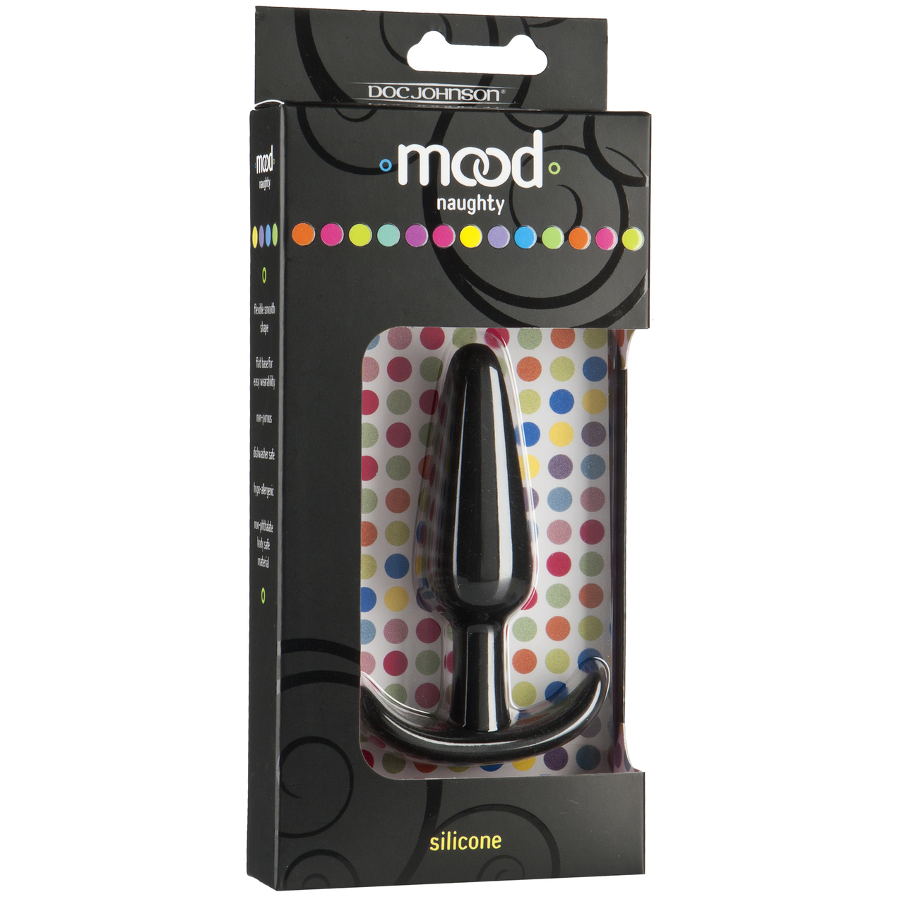 Doc Johnson Mood Naughty Butt Plug Medium - Black