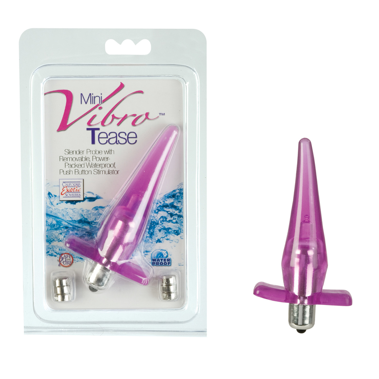 CalExotics Mini Vibro Tease Butt Plug - Pink