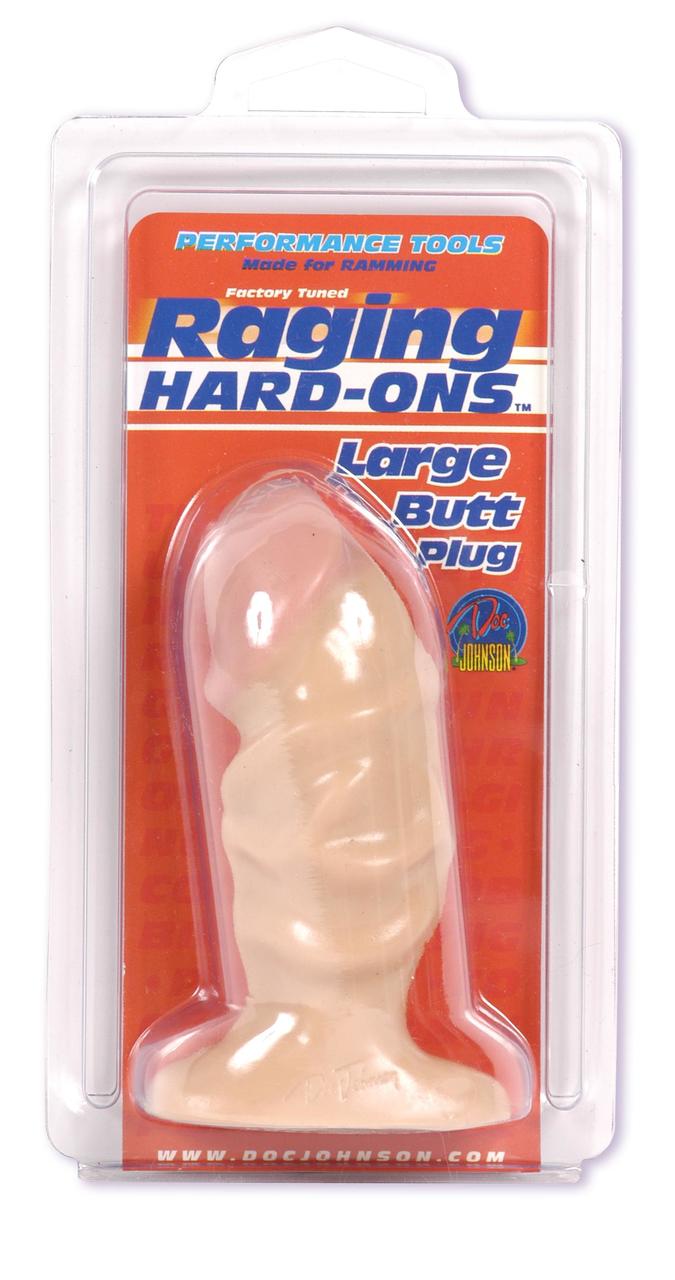 Doc Johnson Raging Hard Ons Butt Plug - Large
