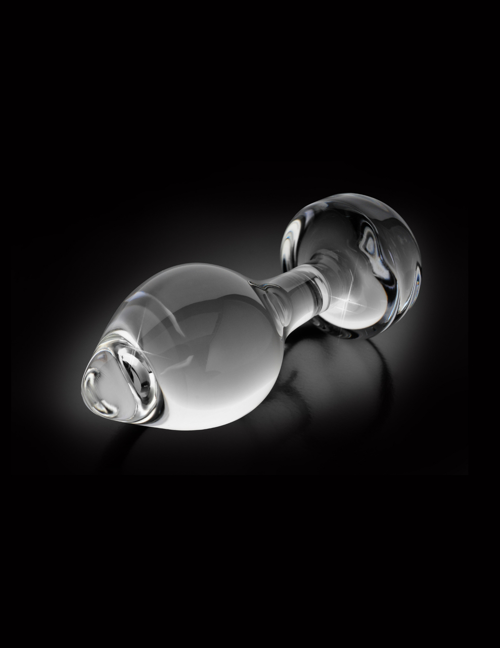 Pipedream Icicles No. 44 Hand Blown Glass Butt Plug - Clear