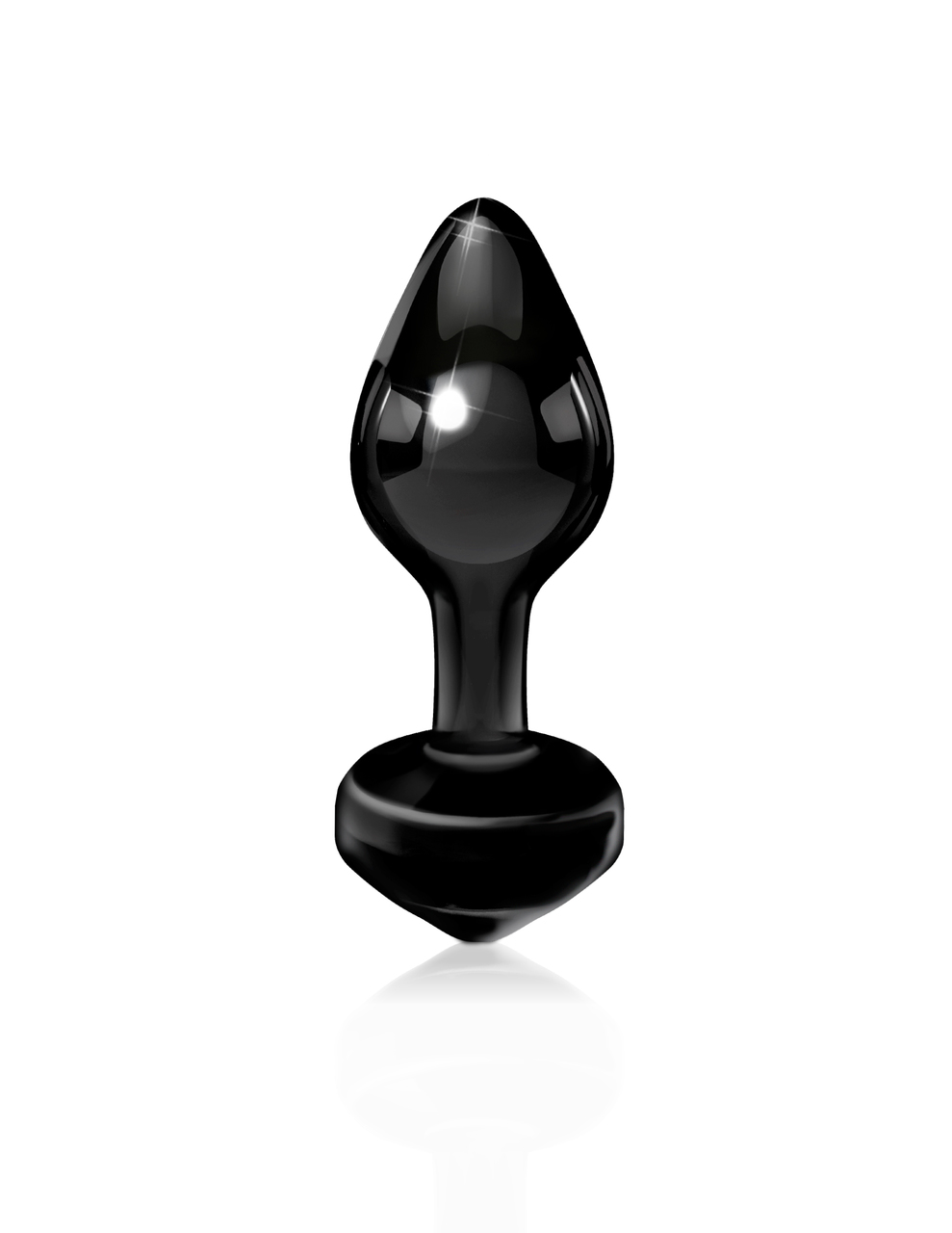 Pipedream Icicles No. 44 Hand Blown Glass Butt Plug - Black