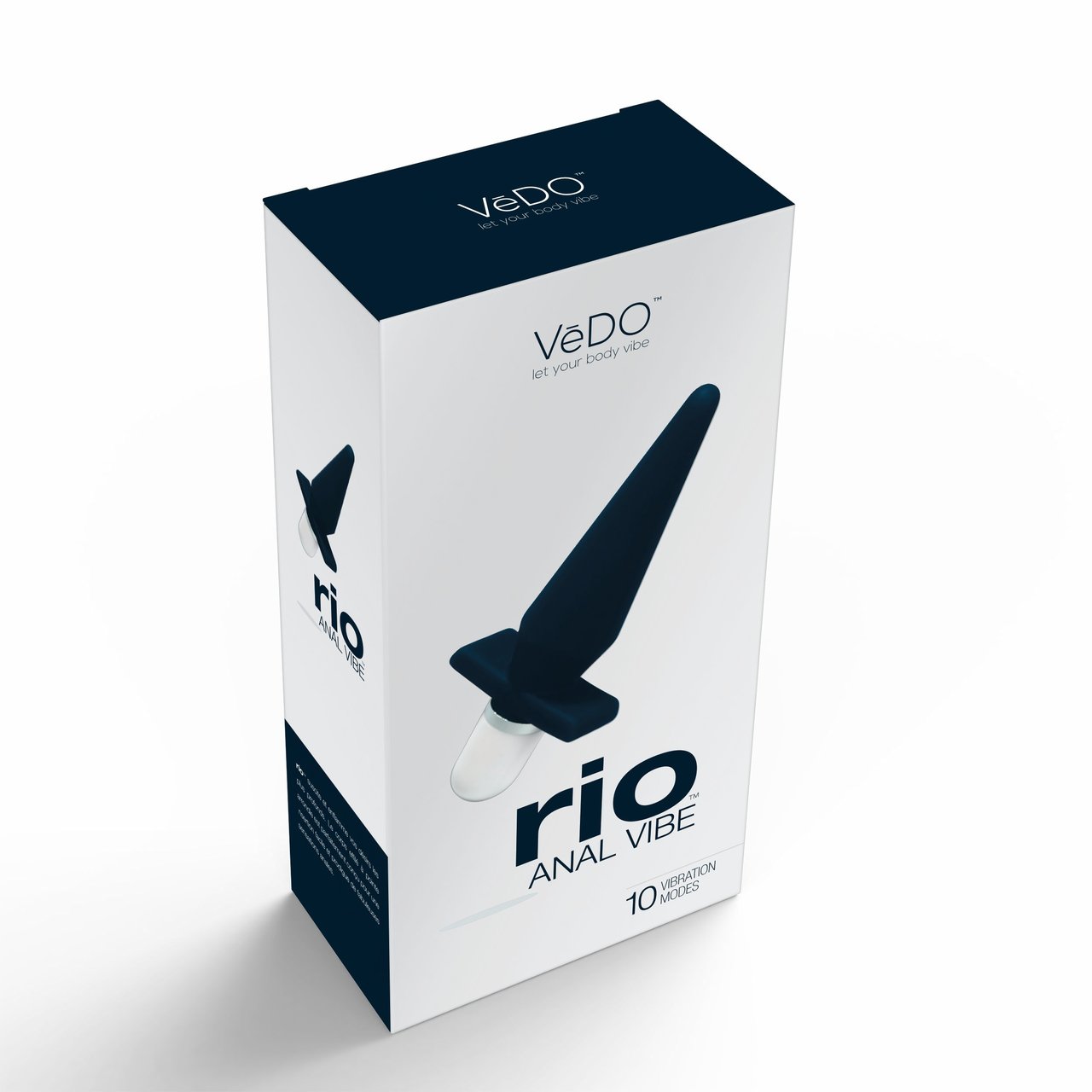 VeDO Rio Anal Vibrator Butt Plug - Just Black