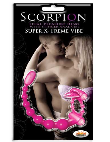Hott Products Scorpion Super Xtreme Anal Probe Vibrator - Purple