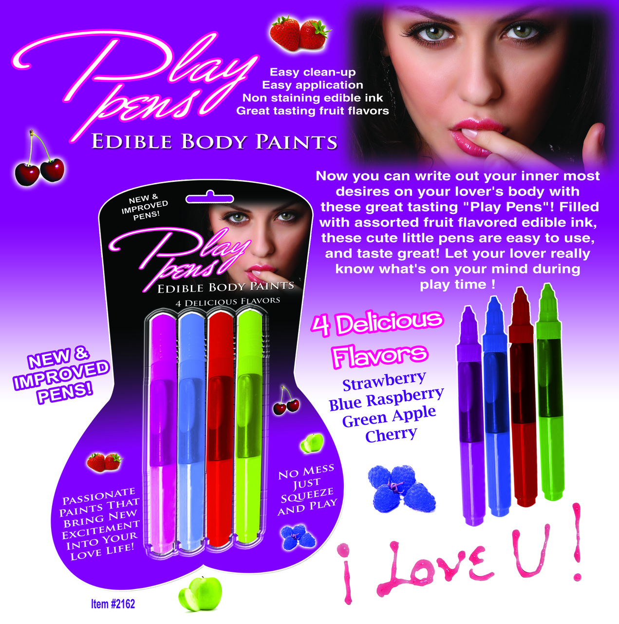 Hott Products Play Pens Edible Body Paints