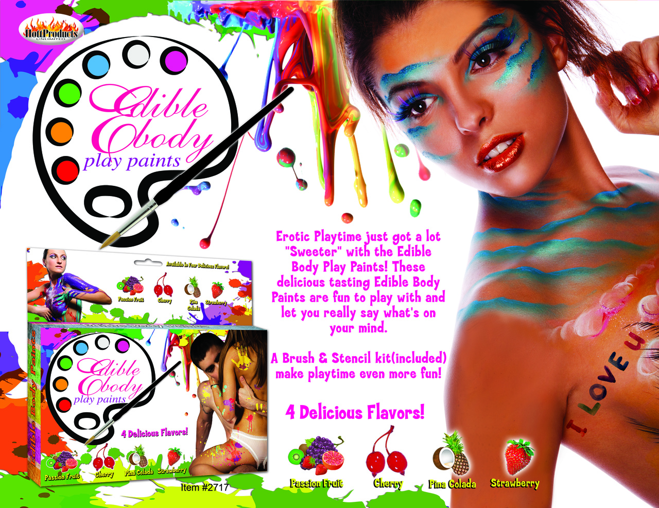 Hott Products Play Edible Body Paints