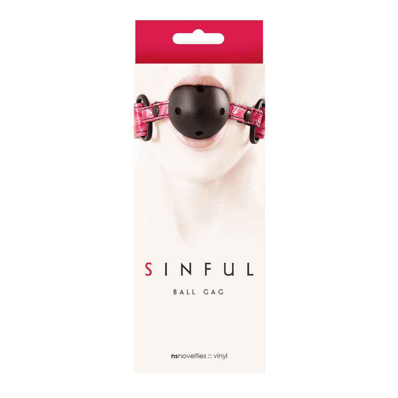 NS Novelties Fetish Sinful Ball Gag - Pink
