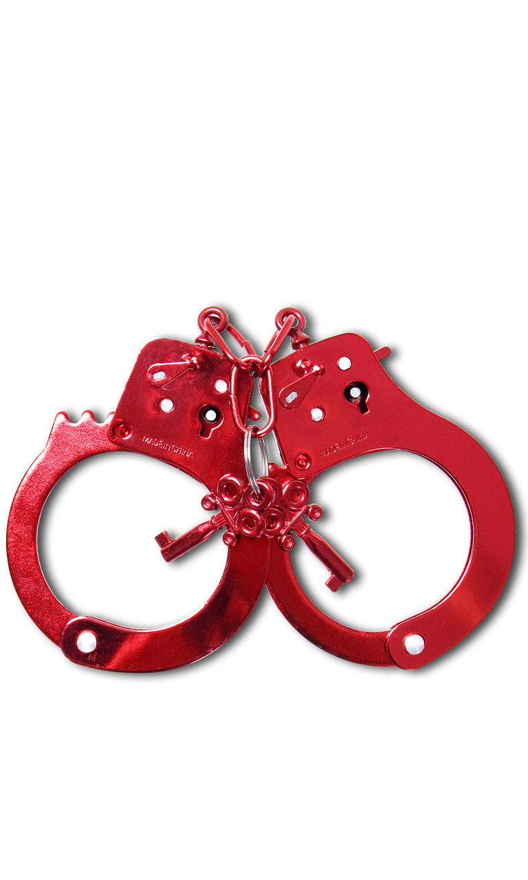 Pipedream Fetish Fantasy Series Anodized Cuffs - Red