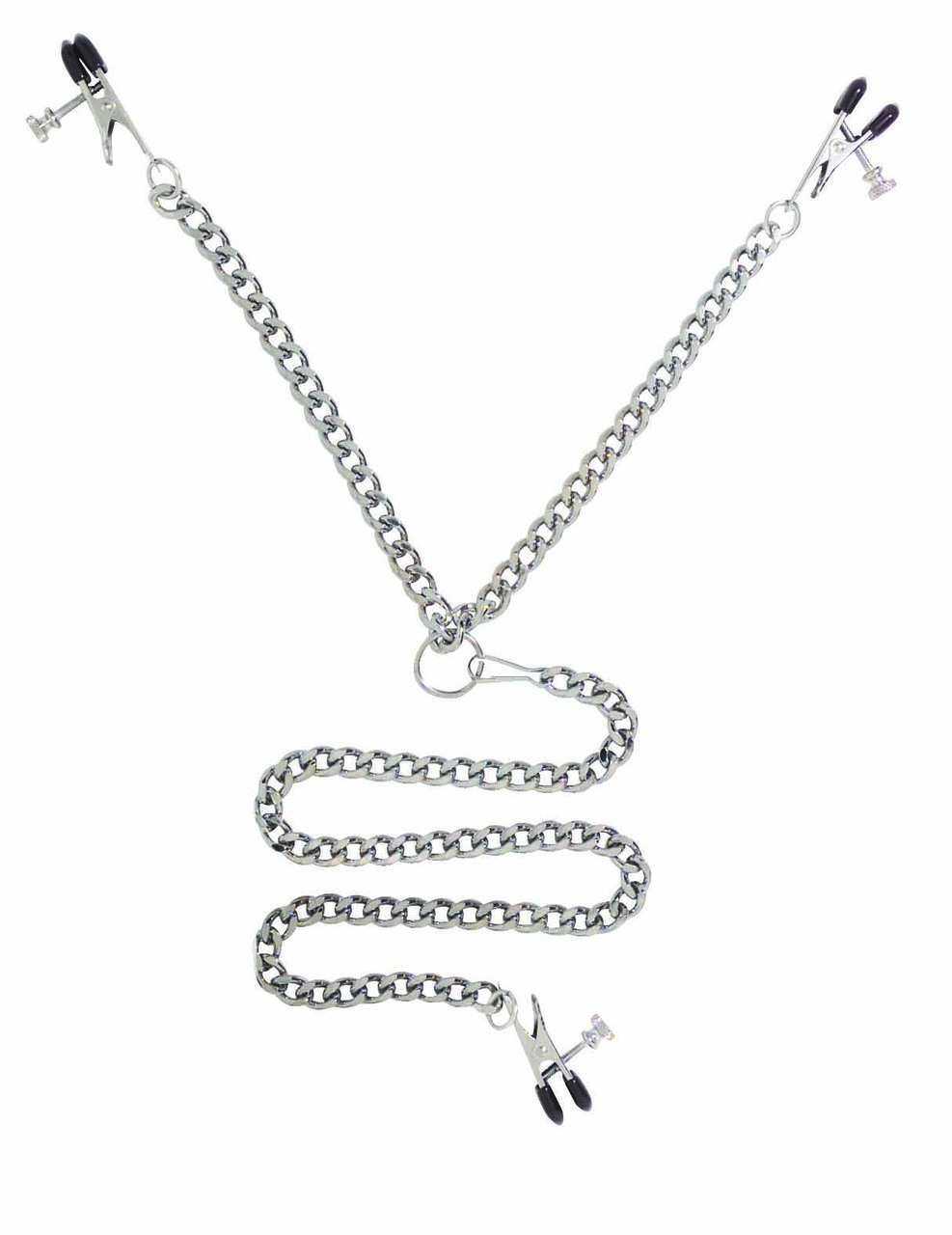 Spartacus Fetish Y - Style Broad Tip Nipple Clamps & Clit Clamp