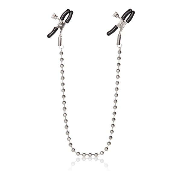 CalExotics Fetish Silver Beaded Nipple Clamps