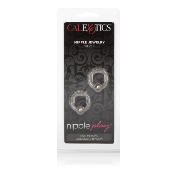CalExotics Fetish Exotic Nipple Rings - Silver