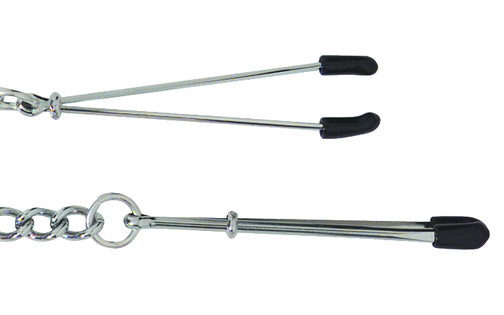 Spartacus Fetish Adjustable Tweezer Nipple Clamps Includes Link Chain