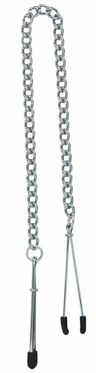 Spartacus Fetish Adjustable Tweezer Nipple Clamps Includes Link Chain