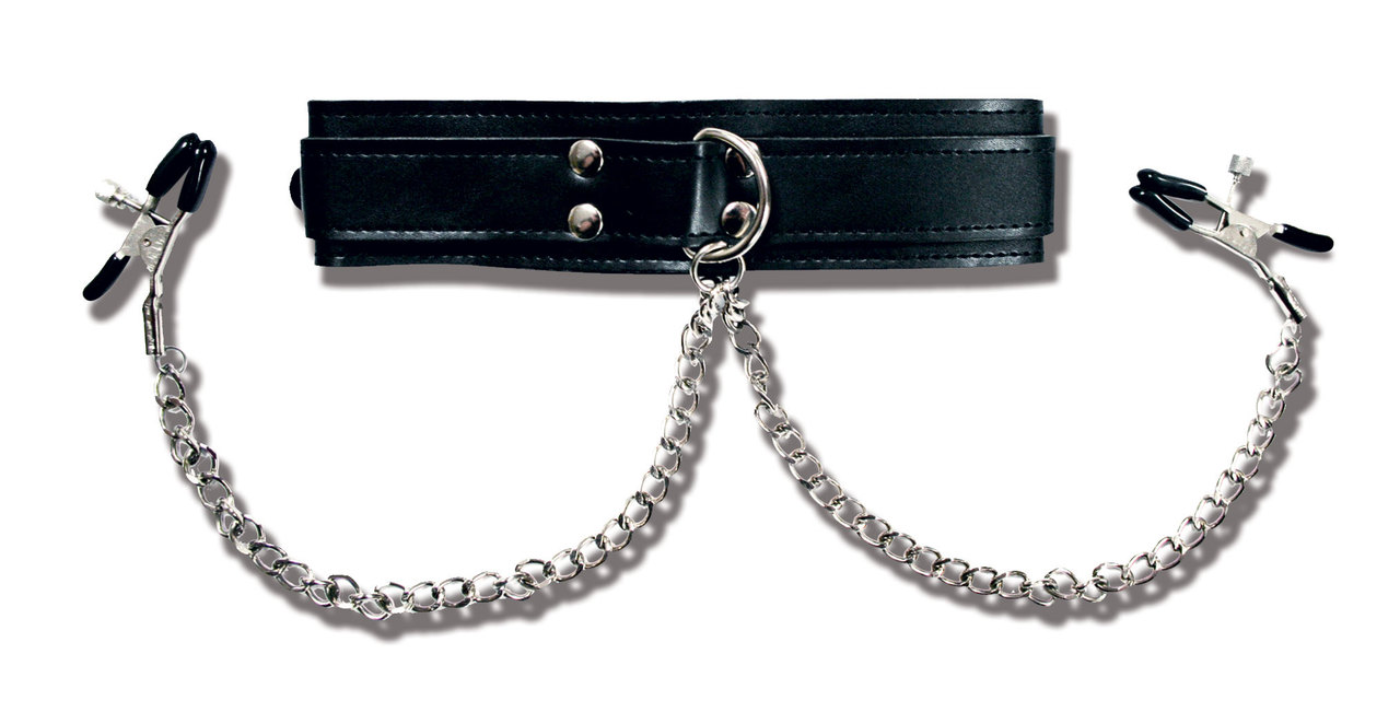 Sportsheets Nipple Clamps Includes Collar