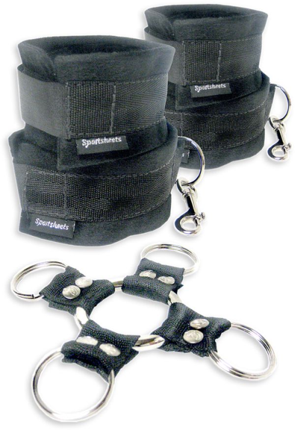 Sportsheets Sex & Mischief Fetish Five Piece Hog Tie & Cuff Set