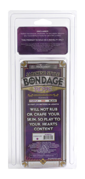 Doc Johnson Fetish Japanese Style Bondage Cotton Rope - Purple