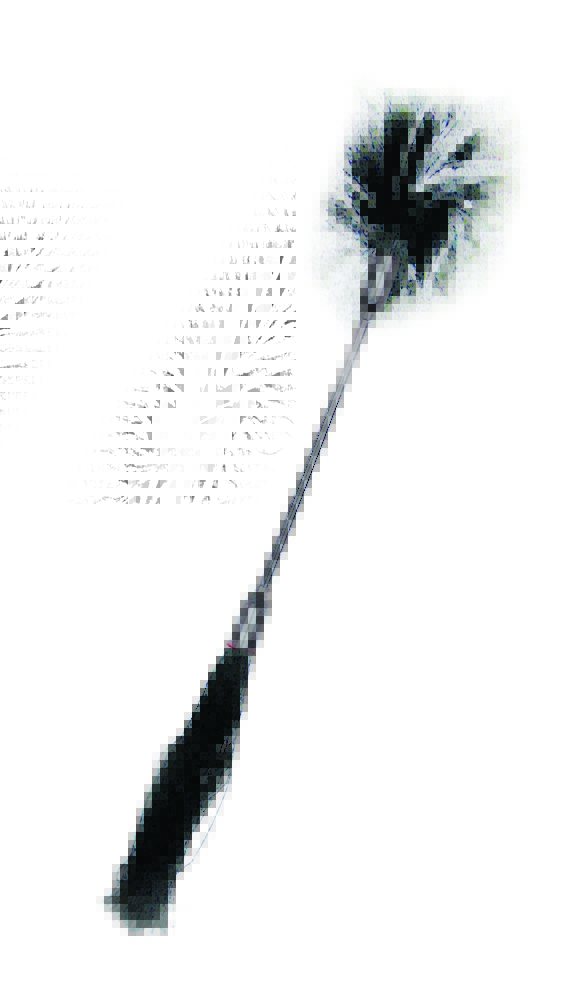Sportsheets Sex & Mischief Fetish Whip & Tickle - Black/White