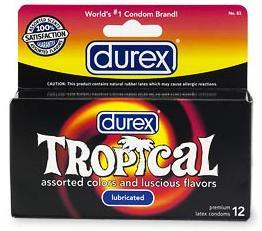 Durex Tropical Color & Scents Condoms - Box Of 12