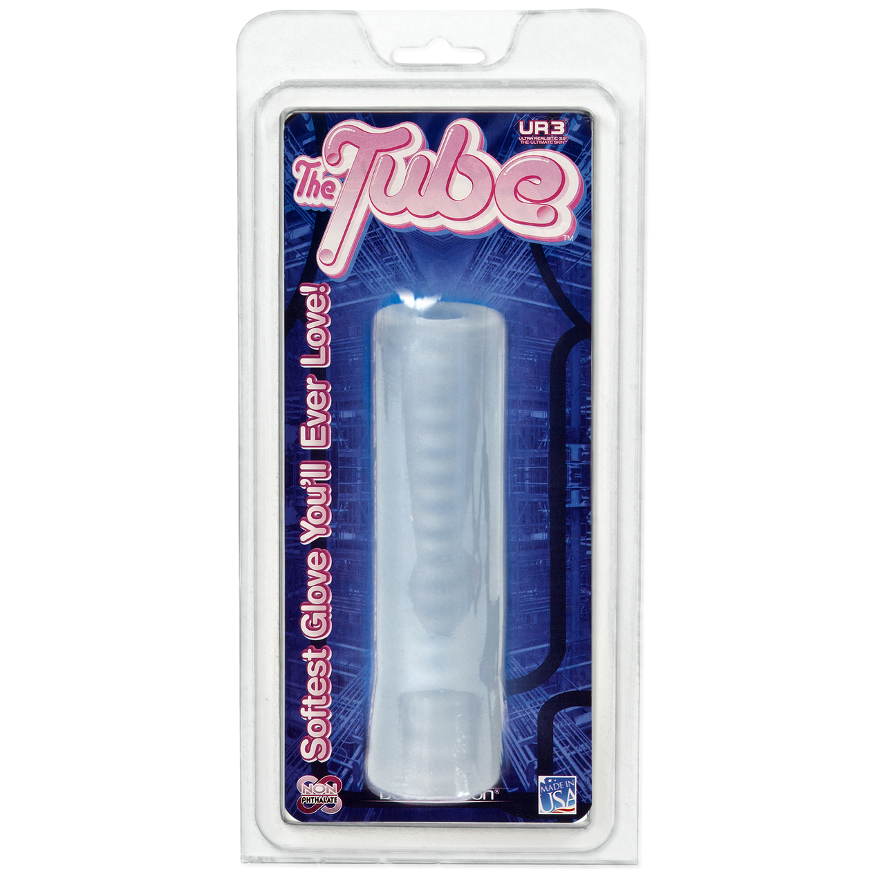 Doc Johnson The Tube Love Glove Masturbator Stroker - Clear