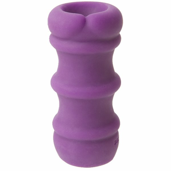 Doc Johnson Mood ULTRASKYN Thick Ribbed Masturbator Stroker - Purple