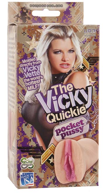 Doc Johnson All - Star Porn Stars ULTRASKYN Pocket Pussy Pal Masturbator Stroker - Vicky Vette