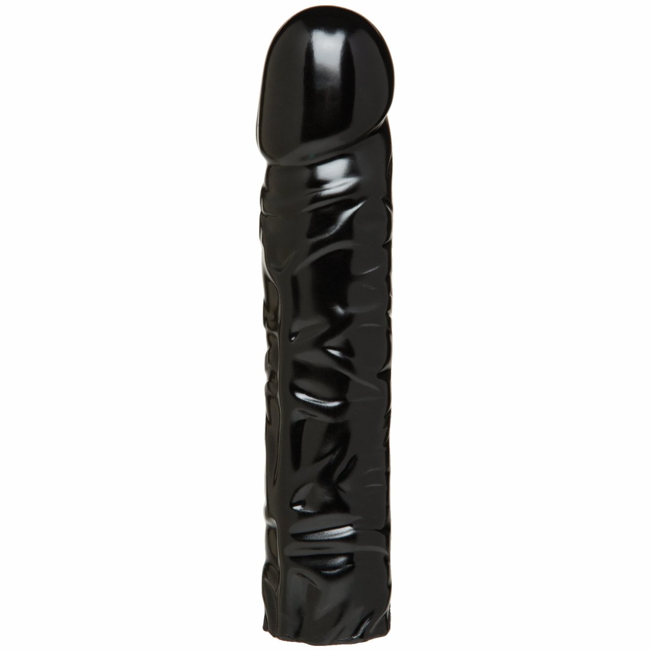 Doc Johnson Vac - U - Lock Code Black 8" Classic Suction Cup Dildo