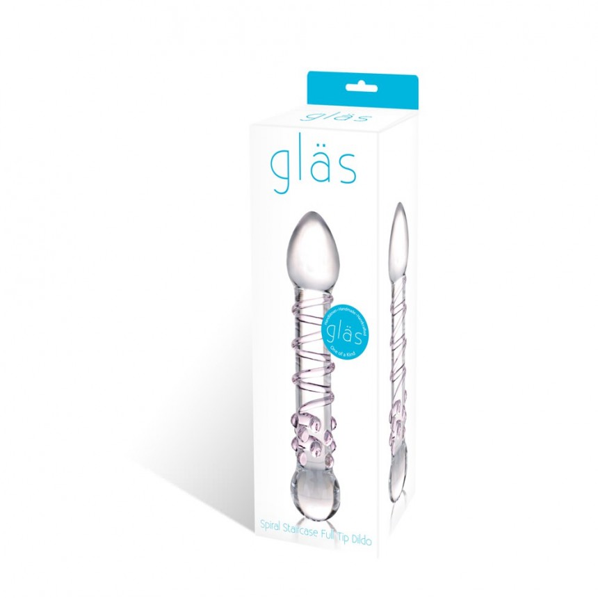 Glas Spiral Staircase Full Tip Glass Dildo