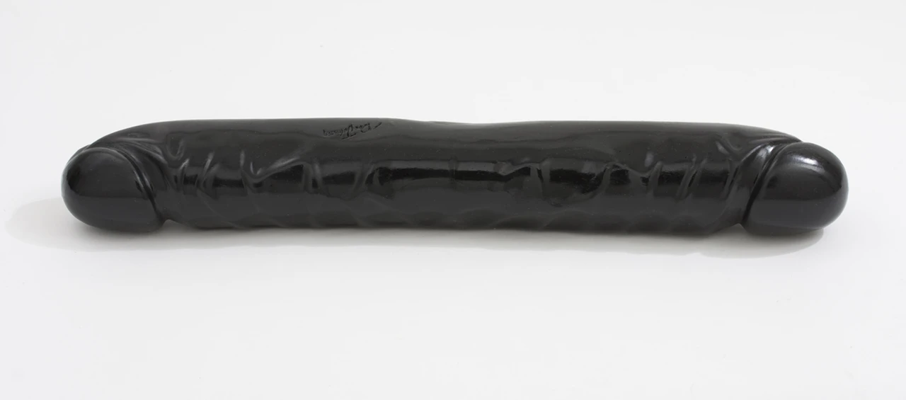 Doc Johnson 12" Jr. Double Header Double Dildo - Black