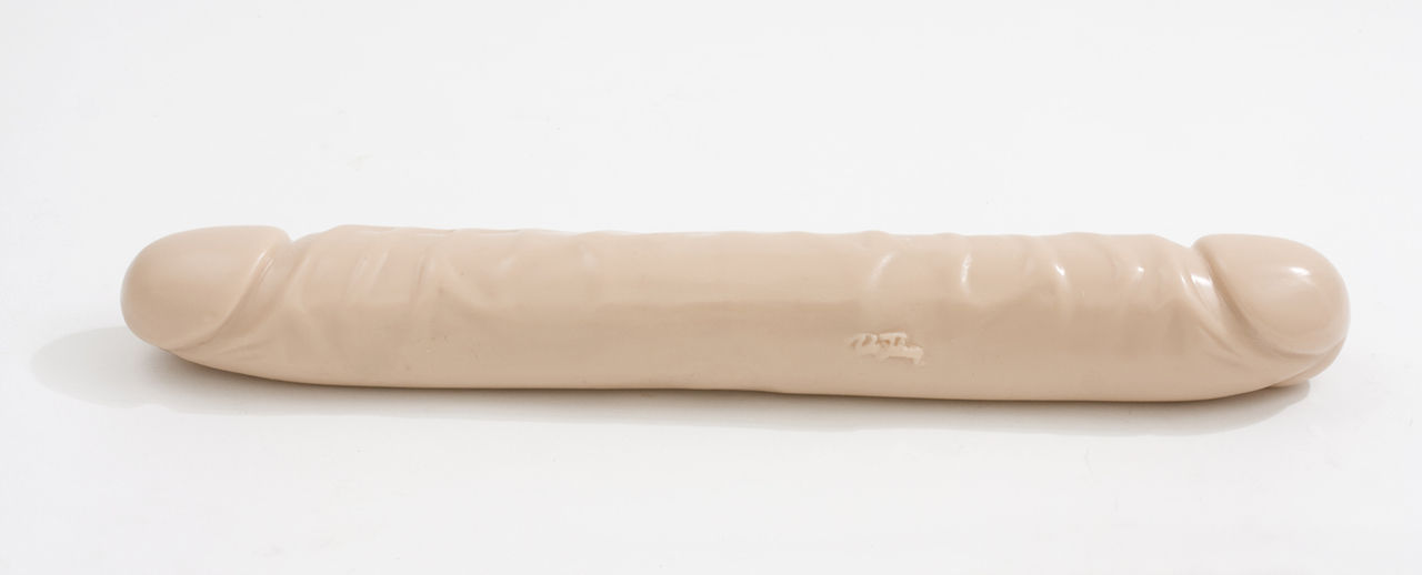 Doc Johnson 12" Jr. Double Header Double Dildo - White