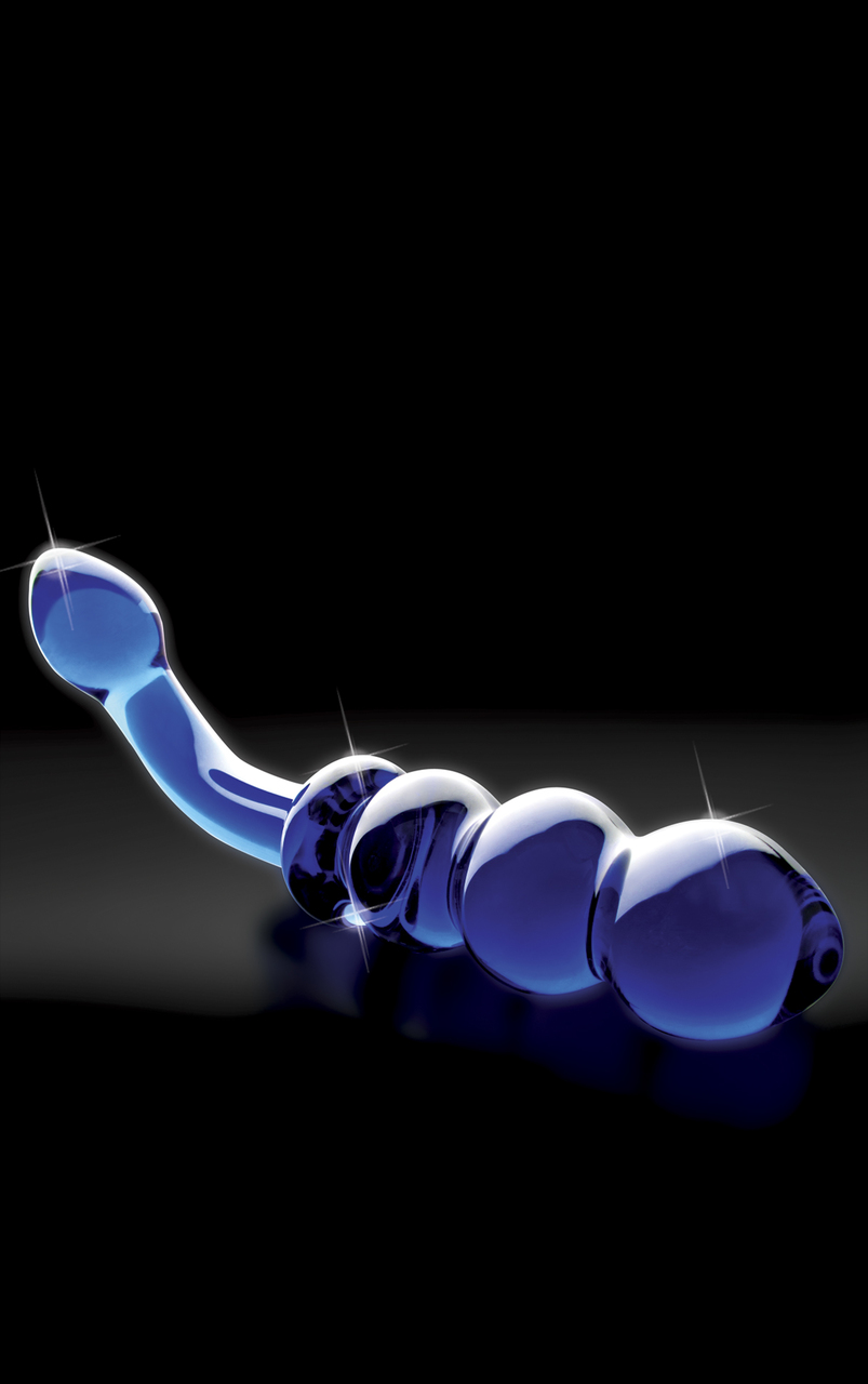 Pipedream Icicles No. 31 Hand Blown Glass G-Spot Dildo - Blue