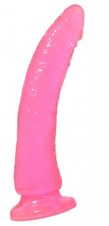 Pipedream Basix Rubber Works 7" Slim Realistic Dildo - Pink