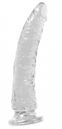 Pipedream Basix Rubber Works 7" Slim Realistic Dildo - Clear