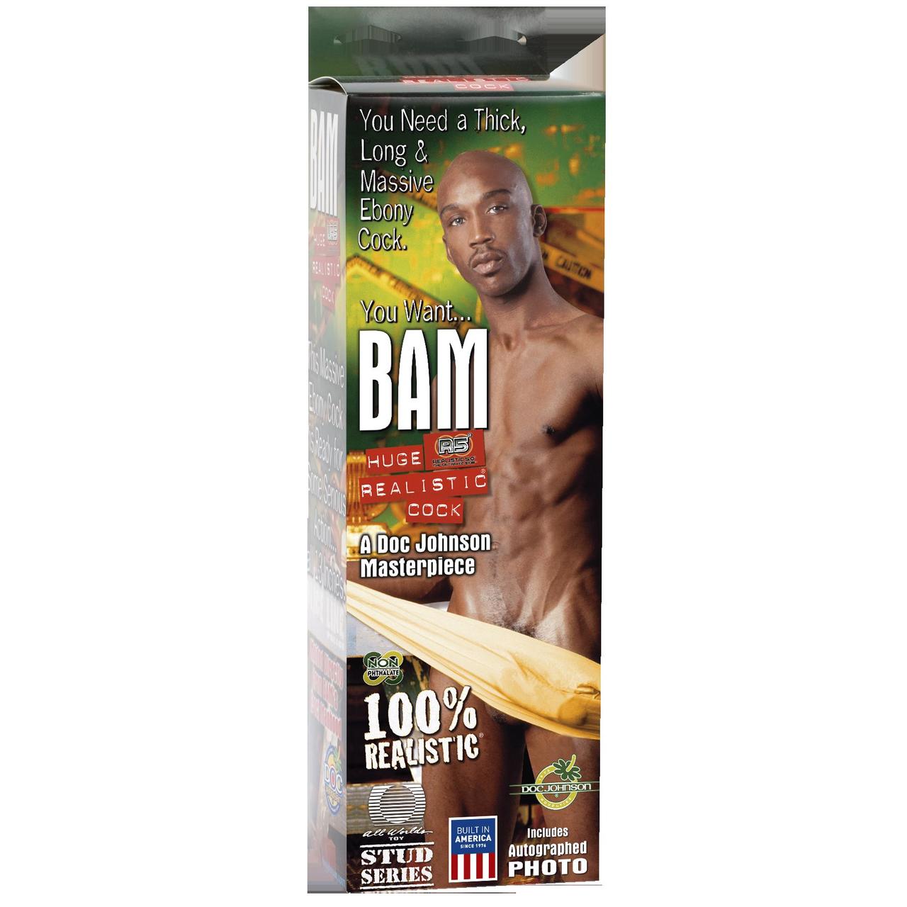 Doc Johnson Bam 10" Realistic Suction Cup Dildo