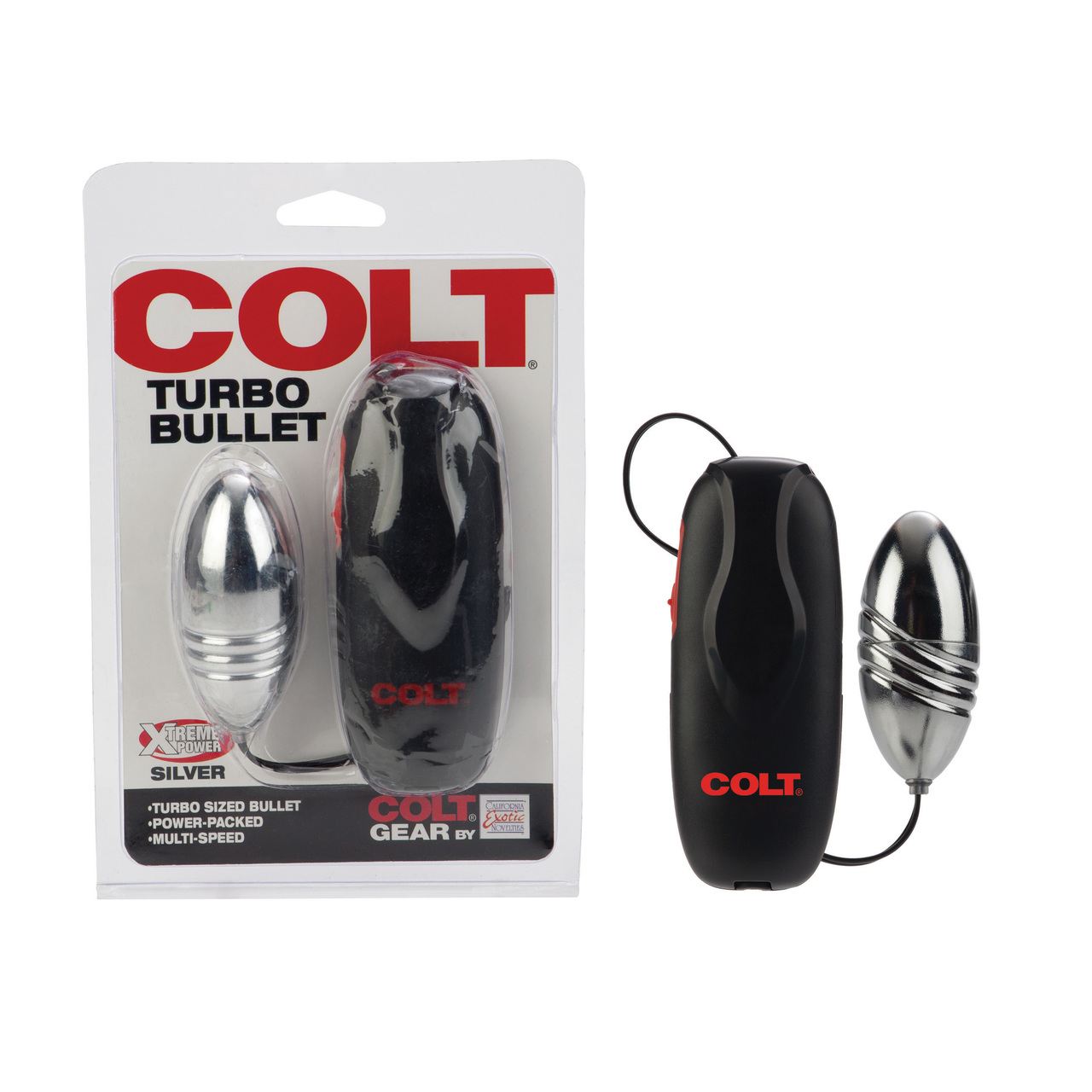 CalExotics Colt Turbo Bullet Vibrator - Silver