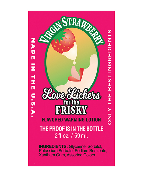 Little Genie Love Lickers Flavored Personal Lubricant - 1.76 Oz Virgin Strawberry