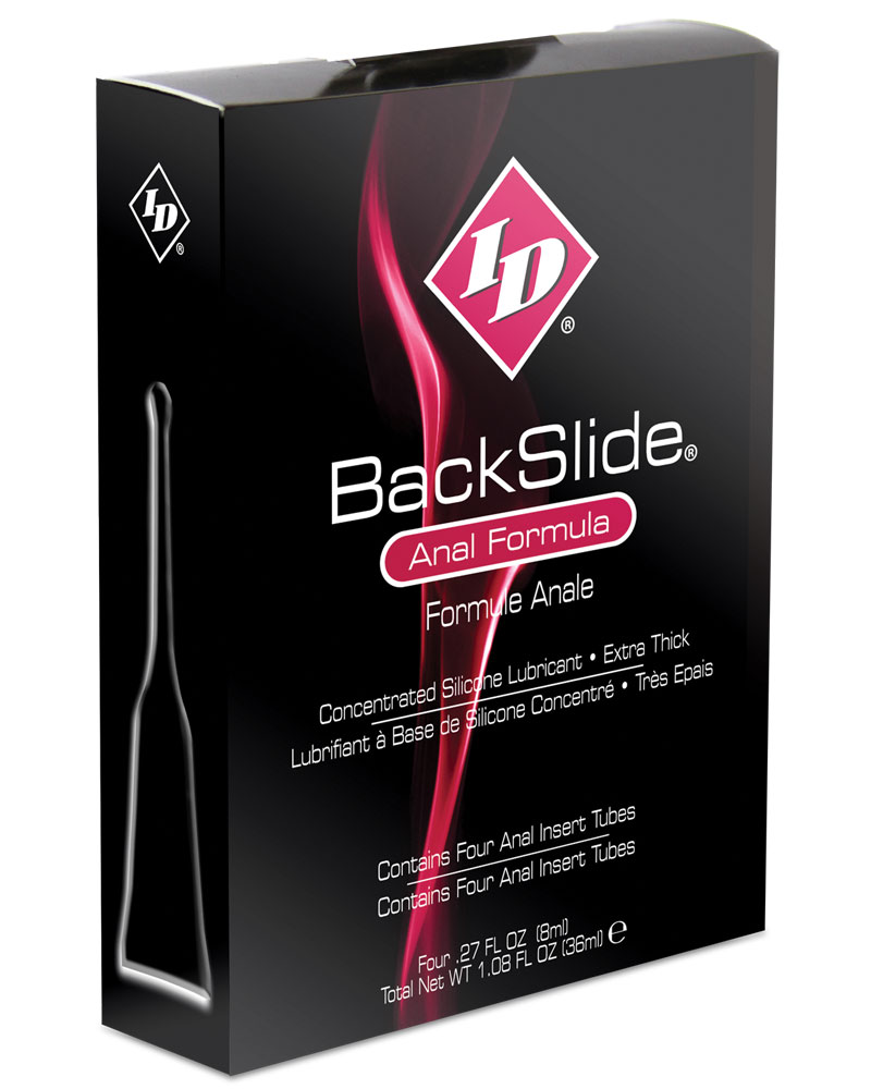 Id Backslide Anal Personal Lubricant - .27 Oz Tube Box Of 4