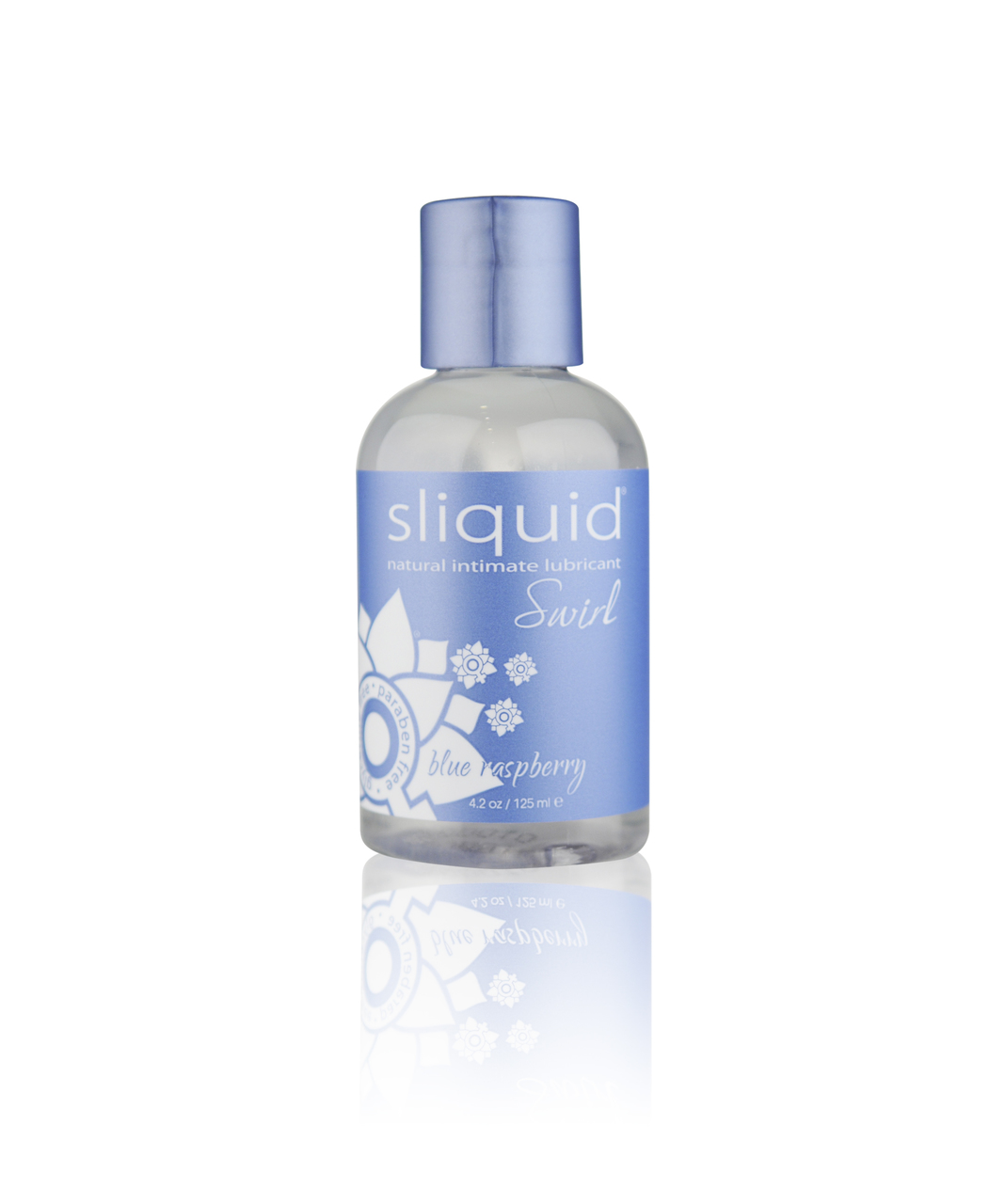 Sliquid Swirl Personal Lubricant 4.2 Oz Bottle Blue Raspberry